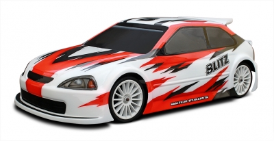 BLITZ EK9 1/10 190mm Fronti Touring Car Bodyshell 0,7mm incl. Wing