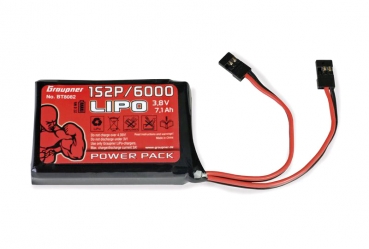 TX LiPo 1S2P/6000 3,8V TX, 27Wh