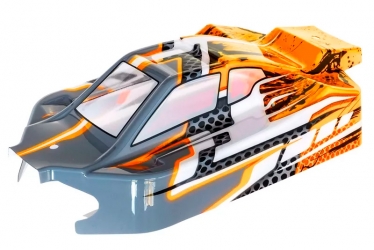 Buggy body BXR-S2 Orange/Grey prepainted/precut