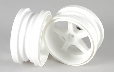 Widened wheel 1:6 white, 2pcs.