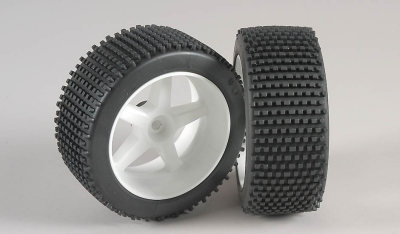 Mini-Pin, M , OR tires, glued, white 2pcs.