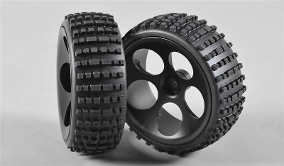 Baja tires S narrow glued, 2pcs.