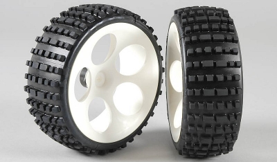 Baja tires M narrow glued, 2pcs.