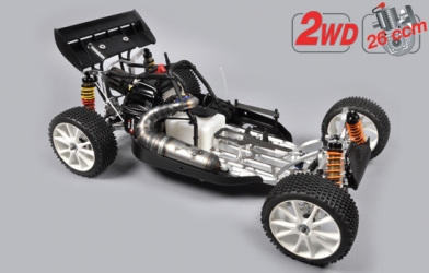 FG Leopard 2020 Competition Buggy, 2WD, čirá karoserie + centrální hydr. brzda