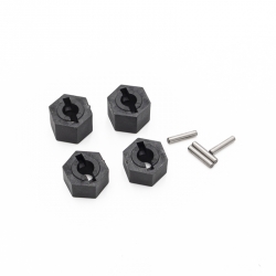 Funtek STX plastics wheel hub hex + pins, 4 Pcs.