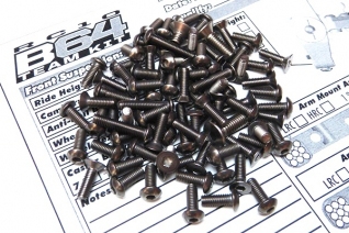 Hiro Seiko RC10B64 & B64D Titanium Hex Socket Screw Set (100pcs)