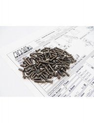 Hiro Seiko RC10B6.1 & B6.1D Titanium Hex Socket Screw Set (89pcs)