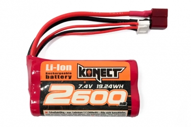 Li Ion Battery 7.4V, 2600m 15C