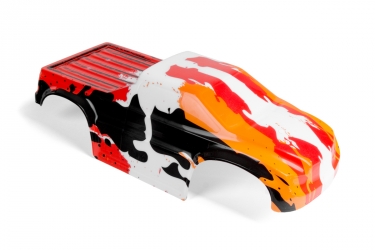 Body Shell Prepainted black/orange/white HD - S10 Blast MT