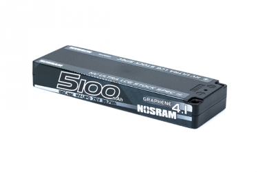 HV LCG ULTRA Stock Spec GRAPHENE-4.1 5100mAh Hardcase Akku - 7.6V LiPo - 135C/65C