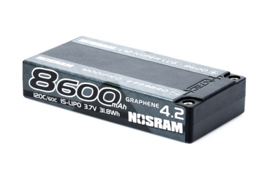 NOSRAM 1/12 Hyper LCG Modified GRAPHENE-4.2 8600mAh Hardcase akumulátor - 3.7V - 120C/60C