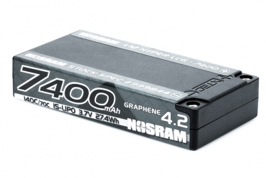 NOSRAM 1/12 Hyper LCG StockSpec GRAPHENE-4.2 7400mAh Hardcase akumulátor - 3.7V - 140C/70C