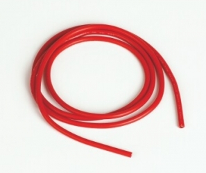 silicon wire 1,6 qmm 1m, red, 14 AWG