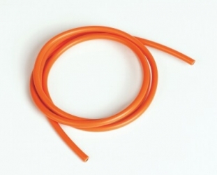 Silikonový kabel 4,1qmm, 11AWG, 1metr, oranžový