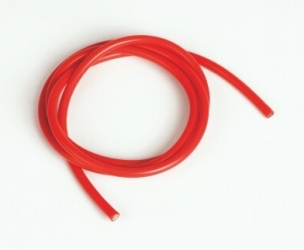 silicon wire 6,6 qmm1m, red, 9 AWG