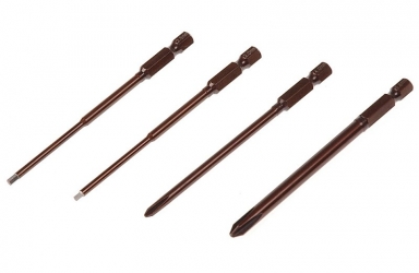 Power tool tip set (4) - allen wrench 2.0 & 2.5mm + phillips screwdriver 4.0 & 5.8mm