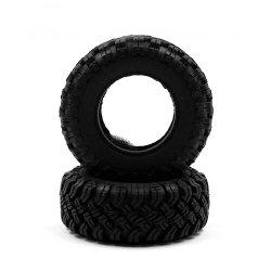 1.0 Inch Rock Medium Soft Micro Tire w/ Foam 2pcs For Axial SCX24 1/24 RC