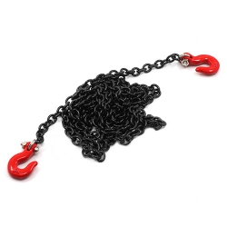 1/10 RC Rock Crawler Accessory 96cm Long Chain and Hook Set Red