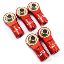 Aluminum M3 Rod Ends (5pcs) Red